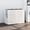 vidaXL - Wasmand - 88,5x44x66 - cm - massief - grenenhout - wit