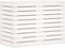 vidaXL - Wasmand - 88,5x44x66 - cm - massief - grenenhout - wit