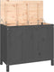 vidaXL - Wasmand - 88,5x44x76 - cm - massief - grenenhout - grijs