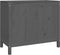 vidaXL - Wasmand - 88,5x44x76 - cm - massief - grenenhout - grijs