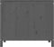 vidaXL - Wasmand - 88,5x44x76 - cm - massief - grenenhout - grijs