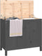 vidaXL - Wasmand - 88,5x44x76 - cm - massief - grenenhout - grijs
