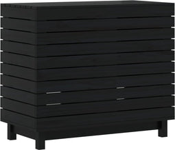 vidaXL - Wasmand - 88,5x44x76 - cm - massief - grenenhout