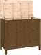 vidaXL - Wasmand - 88,5x44x76 - cm - massief - grenenhout - honingbruin