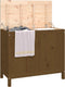 vidaXL - Wasmand - 88,5x44x76 - cm - massief - grenenhout - honingbruin