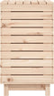 vidaXL - Wasmand - 88,5x44x76 - cm - massief - grenenhout