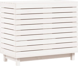vidaXL - Wasmand - 88,5x44x76 - cm - massief - grenenhout - wit