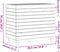 vidaXL - Wasmand - 88,5x44x76 - cm - massief - grenenhout - wit