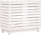 vidaXL - Wasmand - 88,5x44x76 - cm - massief - grenenhout - wit