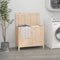 vidaXL - Wasmand - 88,5x44x76 - cm - massief - grenenhout - zwart