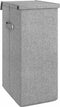 vidaXL - Wasmand - inklapbaar - 64,5x34,5x59 - cm - kunstlinnen - grijs