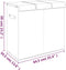 vidaXL - Wasmand - inklapbaar - 64,5x34,5x59 - cm - kunstlinnen - grijs