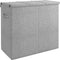 vidaXL - Wasmand - inklapbaar - 64,5x34,5x59 - cm - kunstlinnen - grijs