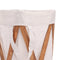 vidaXL - Wasmand - inklapbaar - hout - en - stof - crème