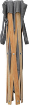 vidaXL - Wasmand - inklapbaar - hout - en - stof - grijs