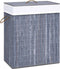 vidaXL - Wasmand - met - 1 - vak - 83 - L - bamboe - grijs