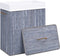 vidaXL - Wasmand - met - 1 - vak - 83 - L - bamboe - grijs