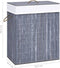 vidaXL - Wasmand - met - 1 - vak - 83 - L - bamboe - grijs