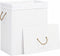 vidaXL - Wasmand - met - 1 - vak - 83 - L - bamboe - wit