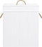 vidaXL - Wasmand - met - 1 - vak - 83 - L - bamboe - wit