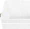 vidaXL - Wasmand - met - 1 - vak - 83 - L - bamboe - wit