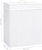 vidaXL - Wasmand - met - 1 - vak - 83 - L - bamboe - wit
