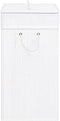 vidaXL - Wasmand - met - 1 - vak - 83 - L - bamboe - wit