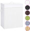 vidaXL - Wasmand - met - 1 - vak - 83 - L - bamboe - wit