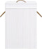 vidaXL - Wasmand - met - 1 - vak - bamboe - wit
