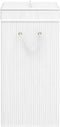 vidaXL - Wasmand - met - 1 - vak - bamboe - wit
