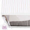 vidaXL - Wasmand - met - 1 - vak - bamboe - wit