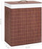 vidaXL - Wasmand - met - 2 - vakken - 100 - L - bamboe - bruin