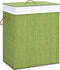 vidaXL - Wasmand - met - 2 - vakken - 100 - L - bamboe - groen