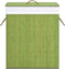 vidaXL - Wasmand - met - 2 - vakken - 100 - L - bamboe - groen