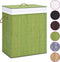 vidaXL - Wasmand - met - 2 - vakken - 100 - L - bamboe - groen