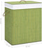 vidaXL - Wasmand - met - 2 - vakken - 100 - L - bamboe - groen