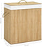 vidaXL - Wasmand - met - 2 - vakken - 100 - L - bamboe