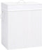 vidaXL - Wasmand - met - 2 - vakken - 100 - L - bamboe - wit