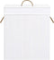 vidaXL - Wasmand - met - 2 - vakken - 100 - L - bamboe - wit