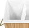 vidaXL - Wasmand - met - 2 - vakken - 100 - L - bamboe - wit