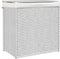 vidaXL - Wasmand - met - 2 - vakken - 53x35x57 - cm - poly - rattan - wit