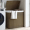 vidaXL - Wasmand - met - 2 - vakken - 53x35x57 - cm - poly - rattan