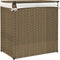 vidaXL - Wasmand - met - 2 - vakken - 53x35x57 - cm - poly - rattan