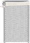 vidaXL - Wasmand - met - 2 - vakken - 53x35x57 - cm - poly - rattan - wit