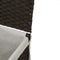 vidaXL - Wasmand - met - 2 - vakken - 53x35x57 - cm - poly - rattan - donkerbruin