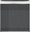 vidaXL - Wasmand - met - 2 - vakken - 53x35x57 - cm - poly - rattan - grijs