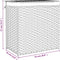 vidaXL - Wasmand - met - 2 - vakken - 53x35x57 - cm - poly - rattan - donkerbruin