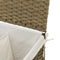 vidaXL - Wasmand - met - 2 - vakken - 53x35x57 - cm - poly - rattan