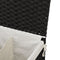 vidaXL - Wasmand - met - 2 - vakken - 53x35x57 - cm - poly - rattan - zwart