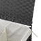 vidaXL - Wasmand - met - 2 - vakken - 53x35x57 - cm - poly - rattan - grijs